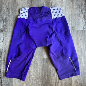 Lululemon velo vixen cycling shorts high noon dot lilac